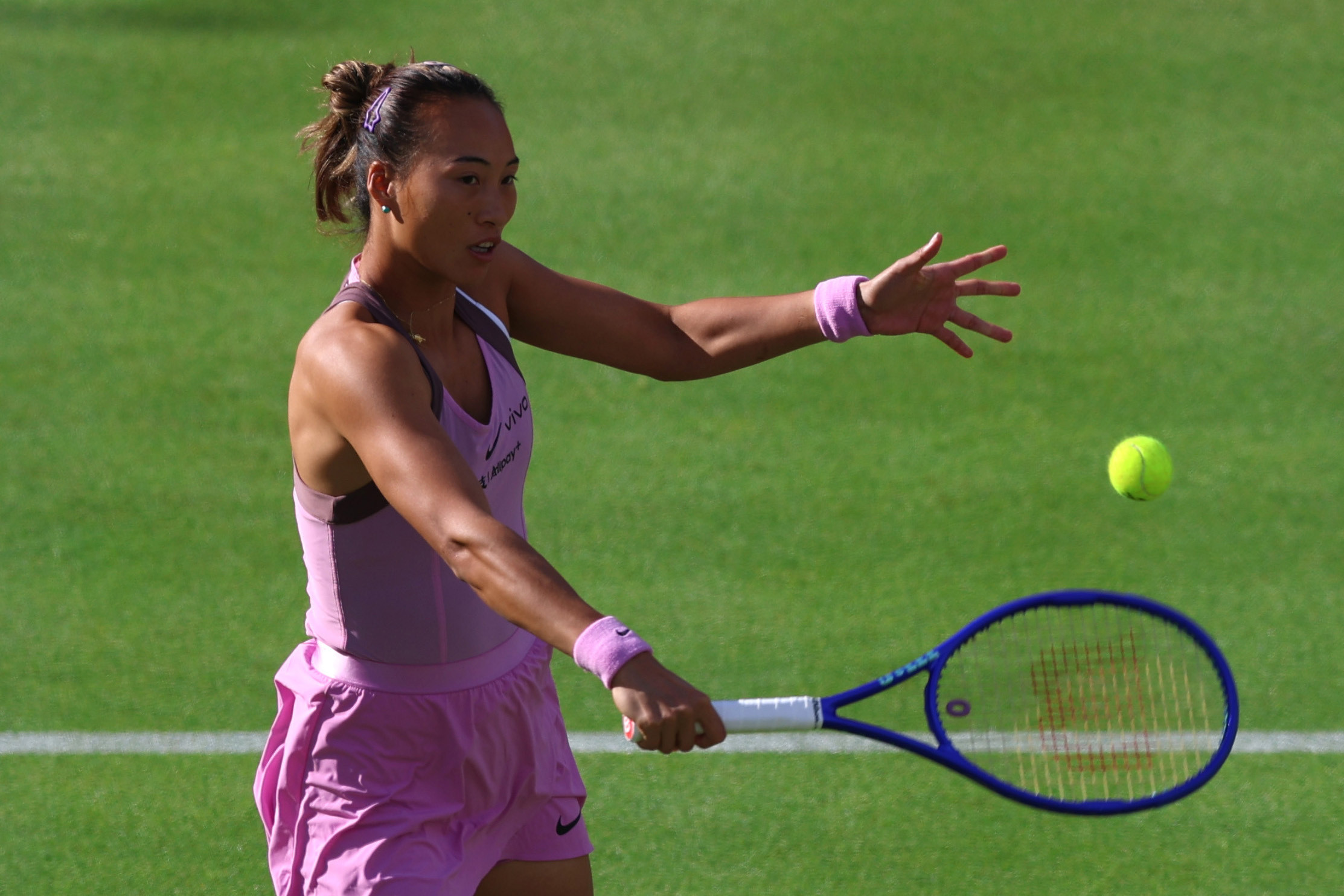 #郑钦文下一站是诺丁汉250赛#WTA500伦敦站首轮，郑钦文4-6、6(4)