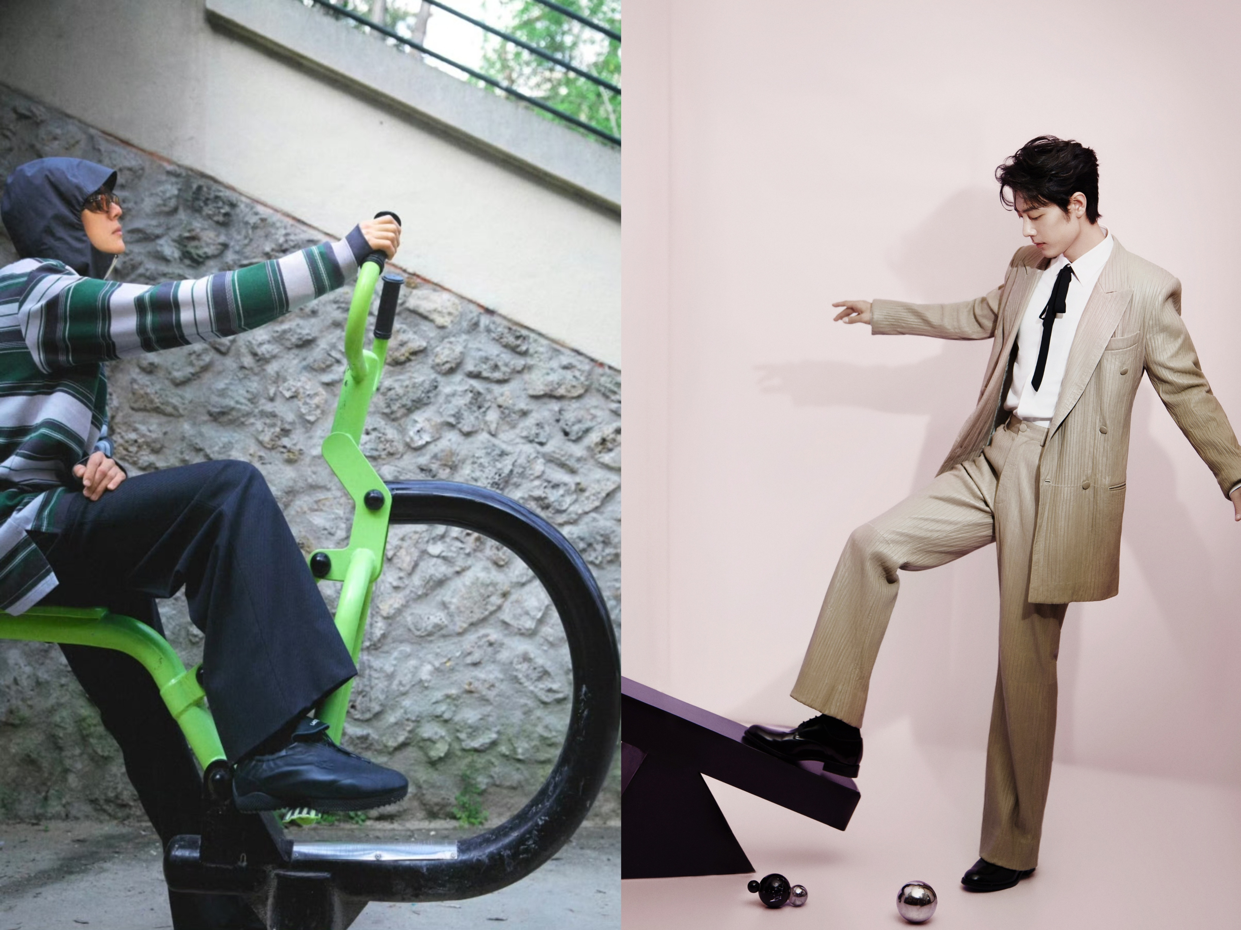 两个小朋友一起玩吧