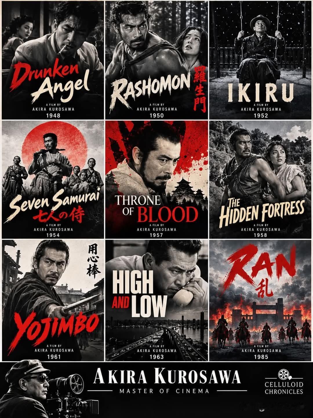 🎬🇯🇵黑泽明——奠定世界电影格局的9部必看佳作很少有导演能像黑泽明