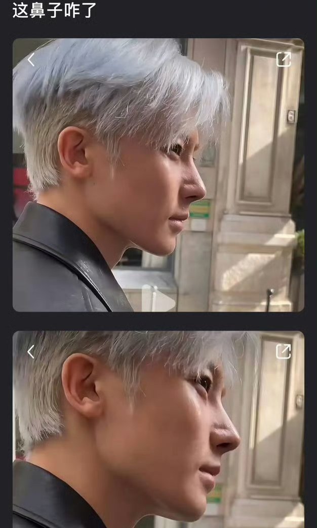 侯明昊的鼻子好奇怪有没有？是不是ym了？