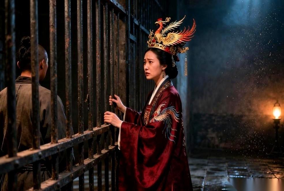 马皇后去天牢送饭，掀开驸马女婿的袖口，看到里衬上拿针线偷偷绣的三个字时，手都凉透