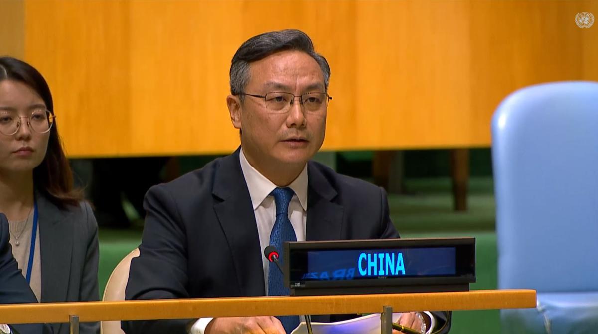 日本不服还敢对中国还嘴，朝鲜代表下场参团后，局面瞬间一边倒。 第81届联大收