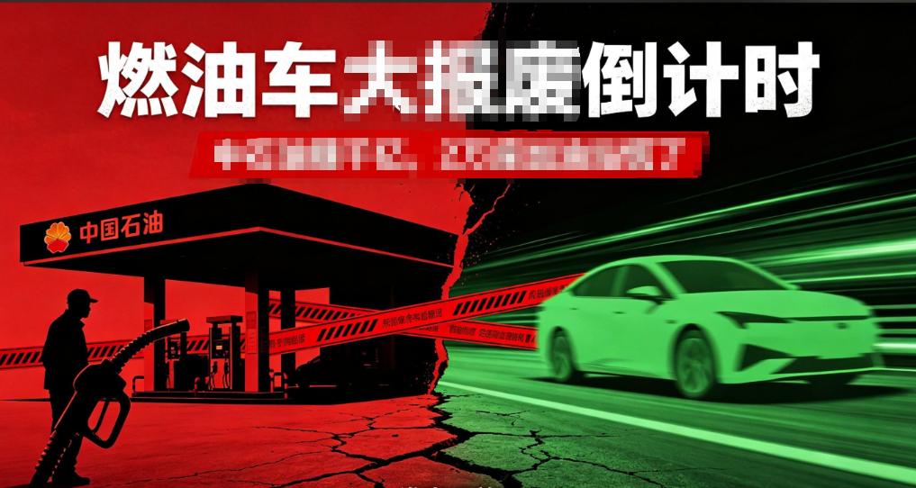 倒计时已响，燃油车市场真要凉了？8月新能源渗透率冲上70%，油车跌破临界点后事