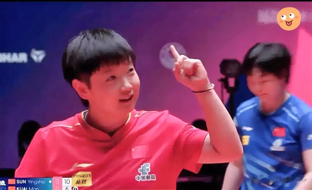 [红脸笑]这世道真是变了，孙颖莎哪怕不动拍子，那也是行走的印钞机。