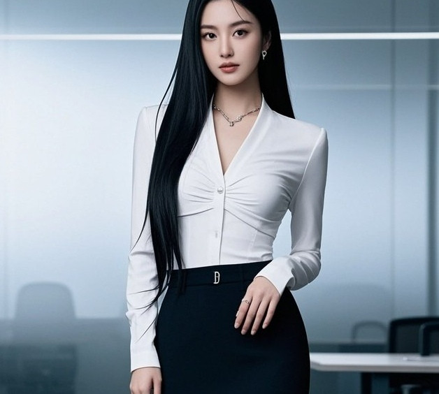丰腴美人气质佳，职场穿搭人人夸