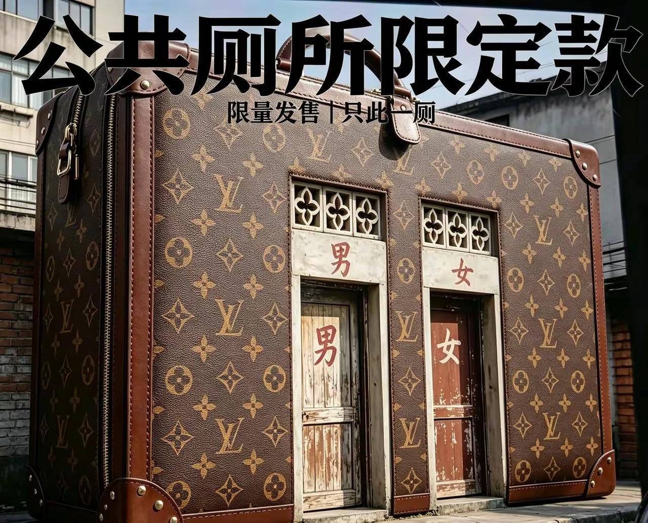 这就是你们喜欢的LV，身上挎的LV。高端，名牌，大牌。哈哈哈哈。法国所谓的大