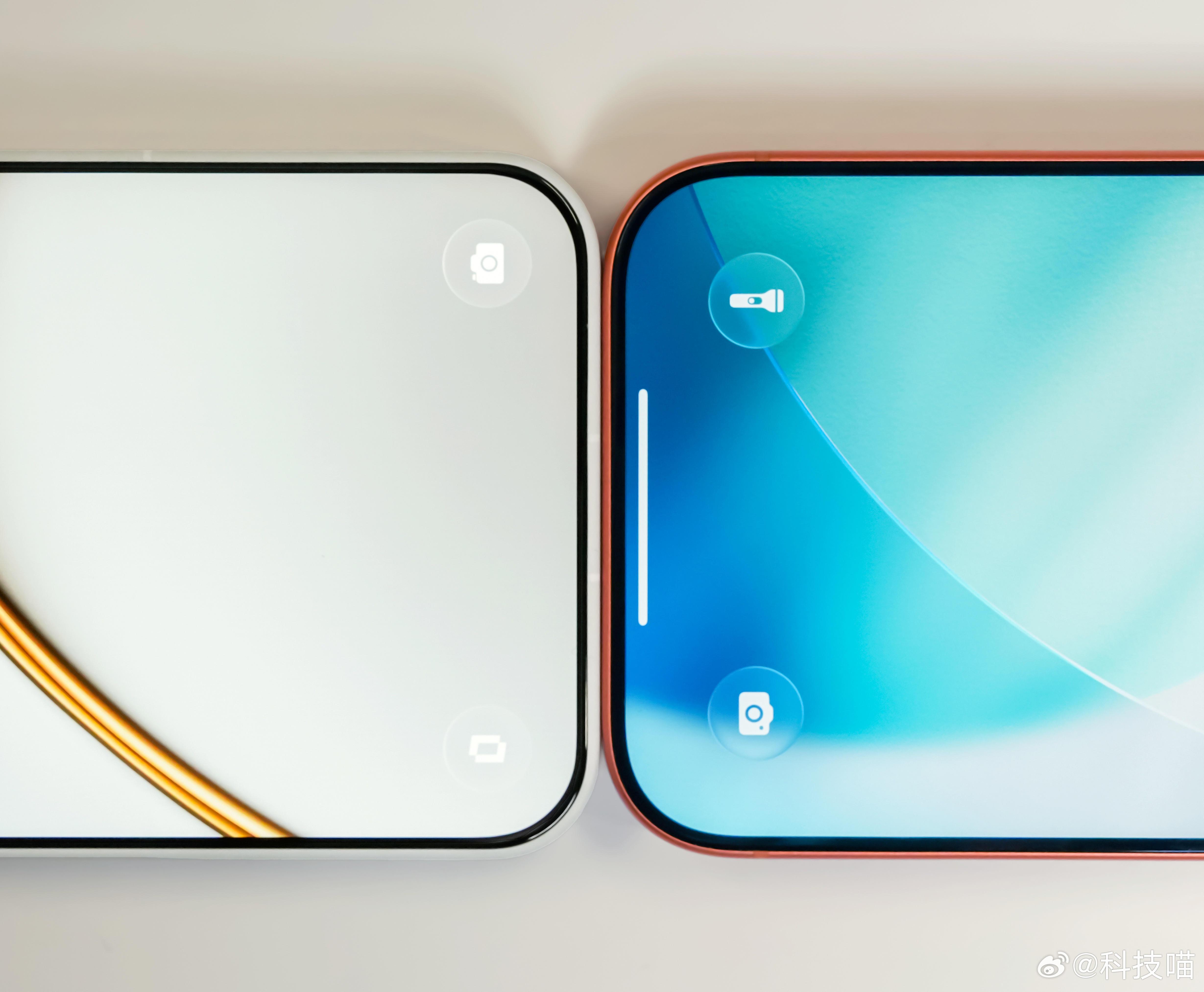 一加15T屏幕边框：1.xxmm四等边苹果iPhone17Pro屏幕黑边：