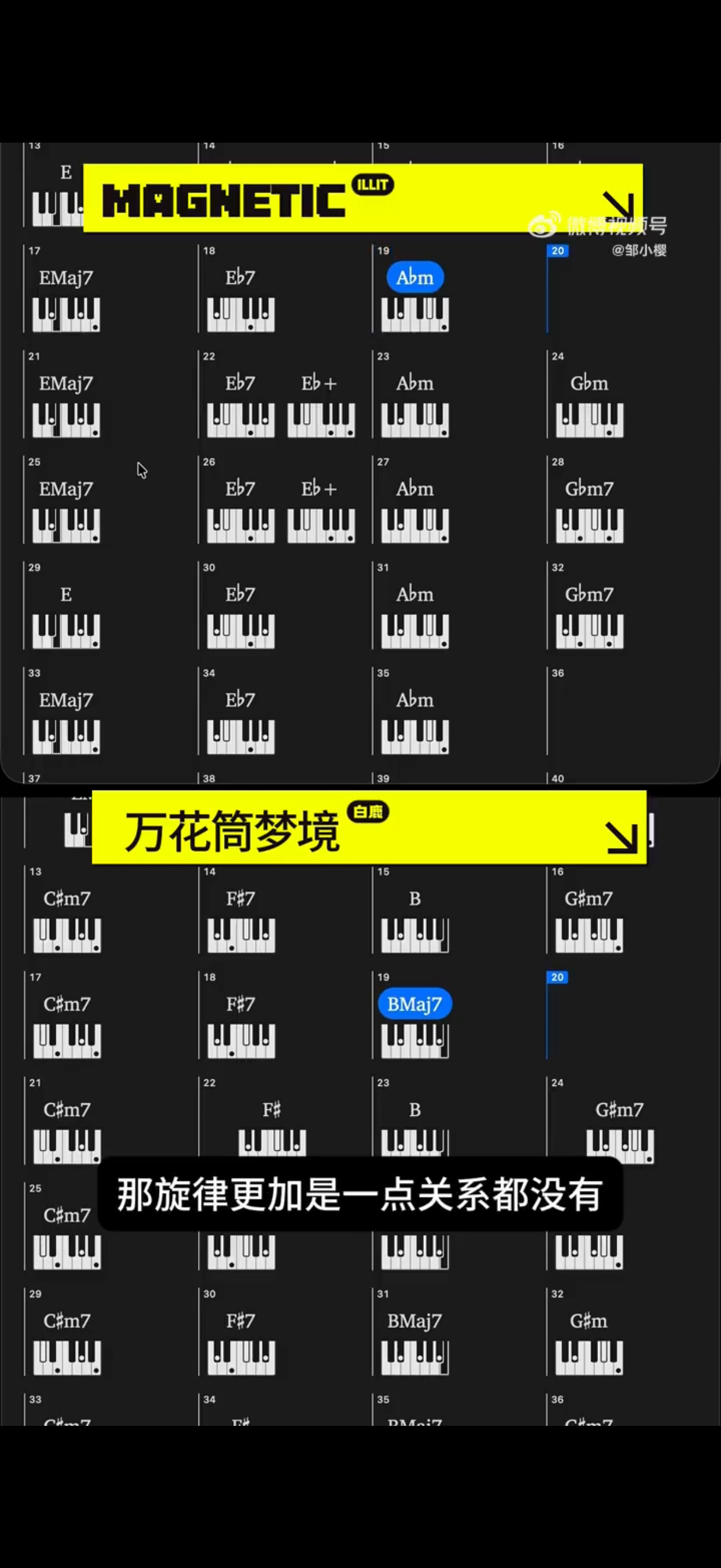 黑子用豆包鉴抄又丢人现眼了。专业音乐人扒谱立证，白鹿新歌万花筒梦境不存在抄袭Ma