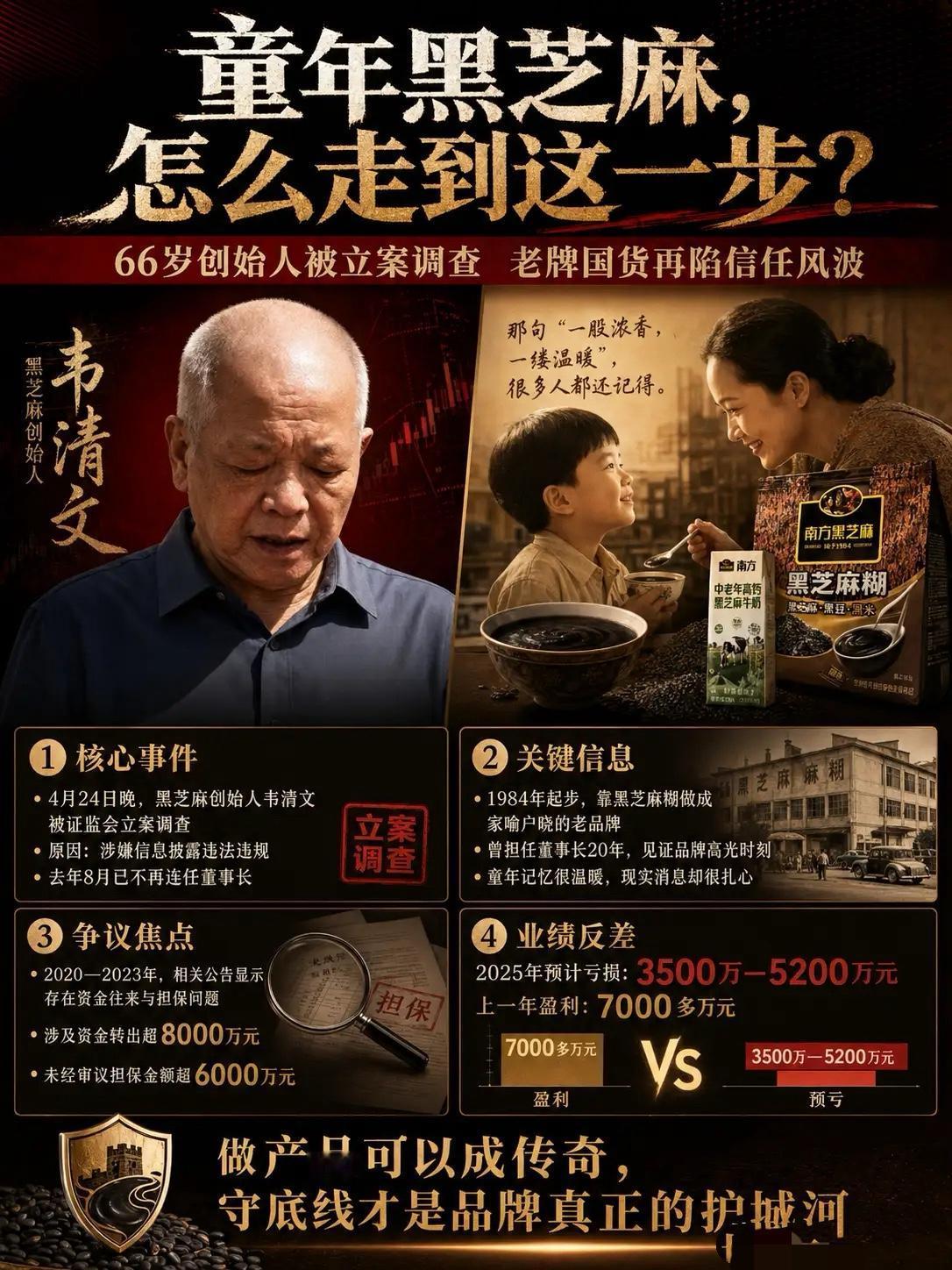 谁能想到，从小喝到大的黑芝麻糊，如今翻车翻得这么彻底！童年国货神话一夜崩塌