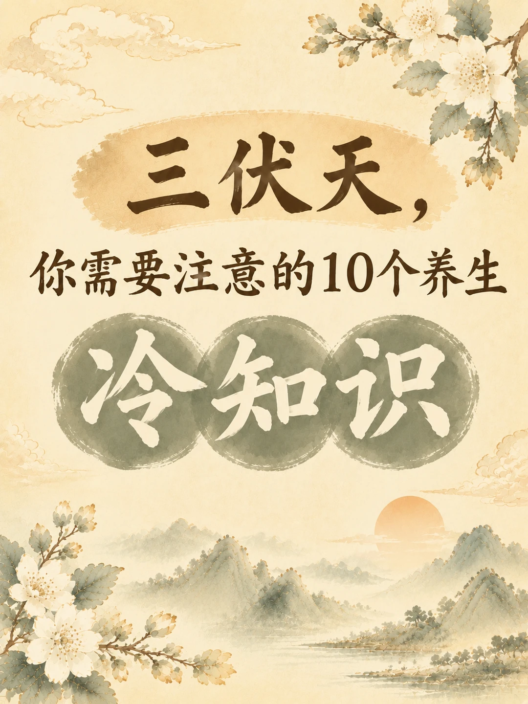三伏天，你需要注意的10个养生冷知识