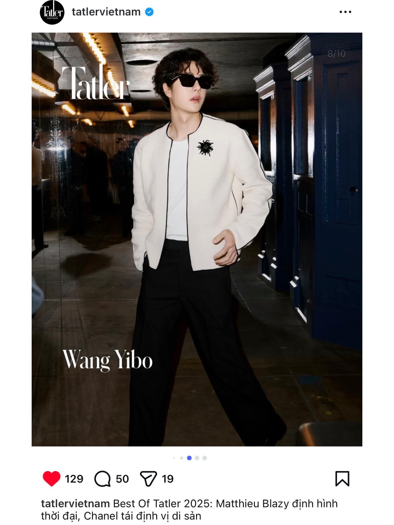 王一博外网评选Tatlervietnam：BestOfTatler2