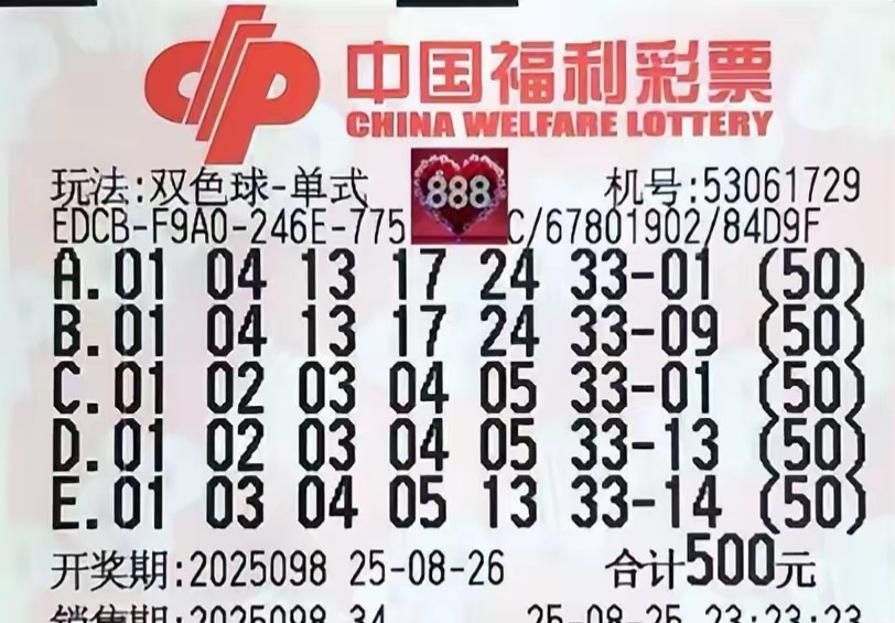 双色球25098期晒票，多组复式票和单注倍投迎好运