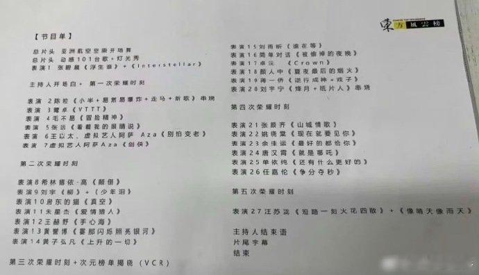东方风云榜汪苏泷压轴东方风云榜今晚赢麻了啊！汪苏泷压轴就算了，还连唱两首，我直