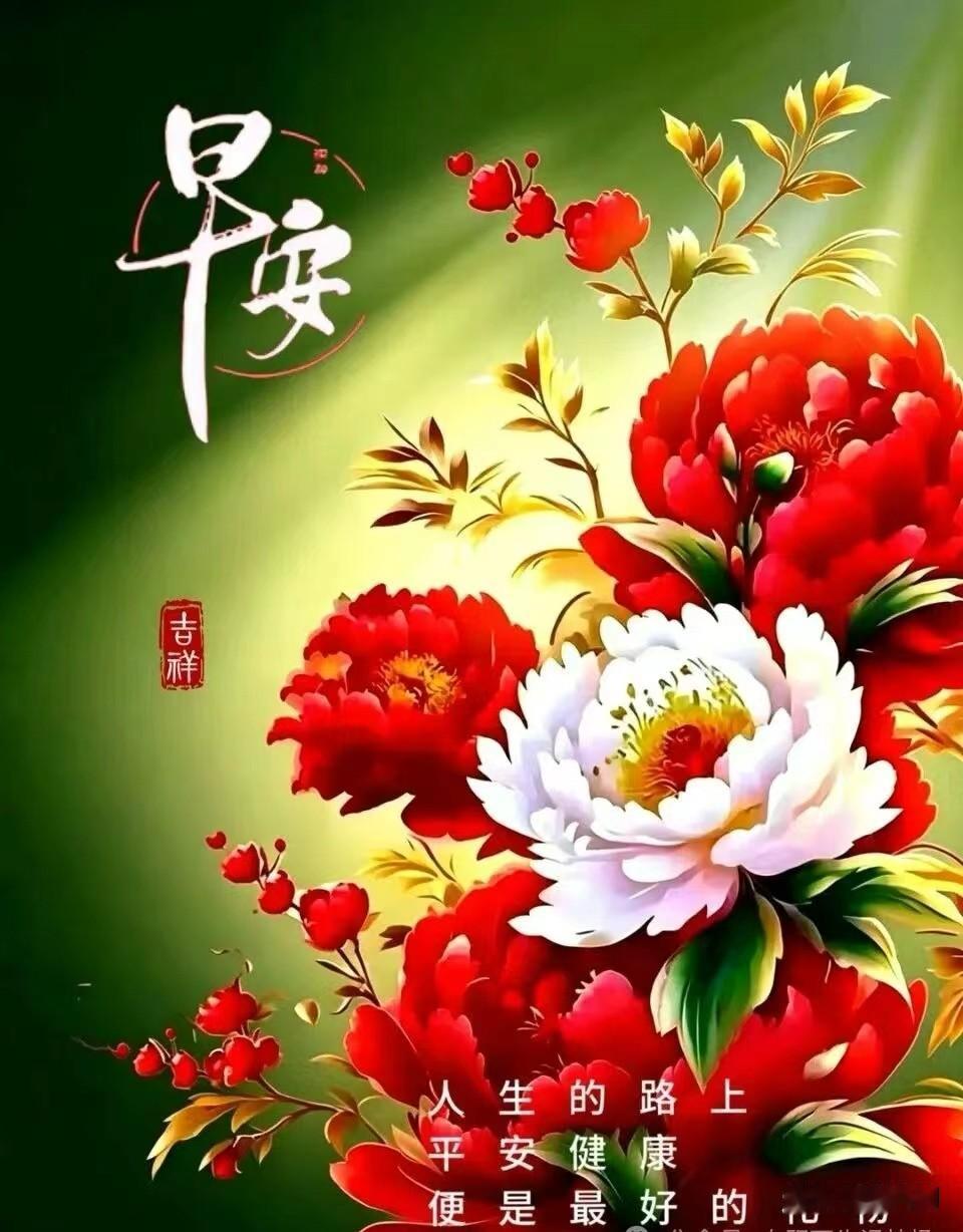 [比心]早安心语[比心]晓色初融露未晞，檐前鹊语叩柴扉。风牵麦浪翻轻碧，霞