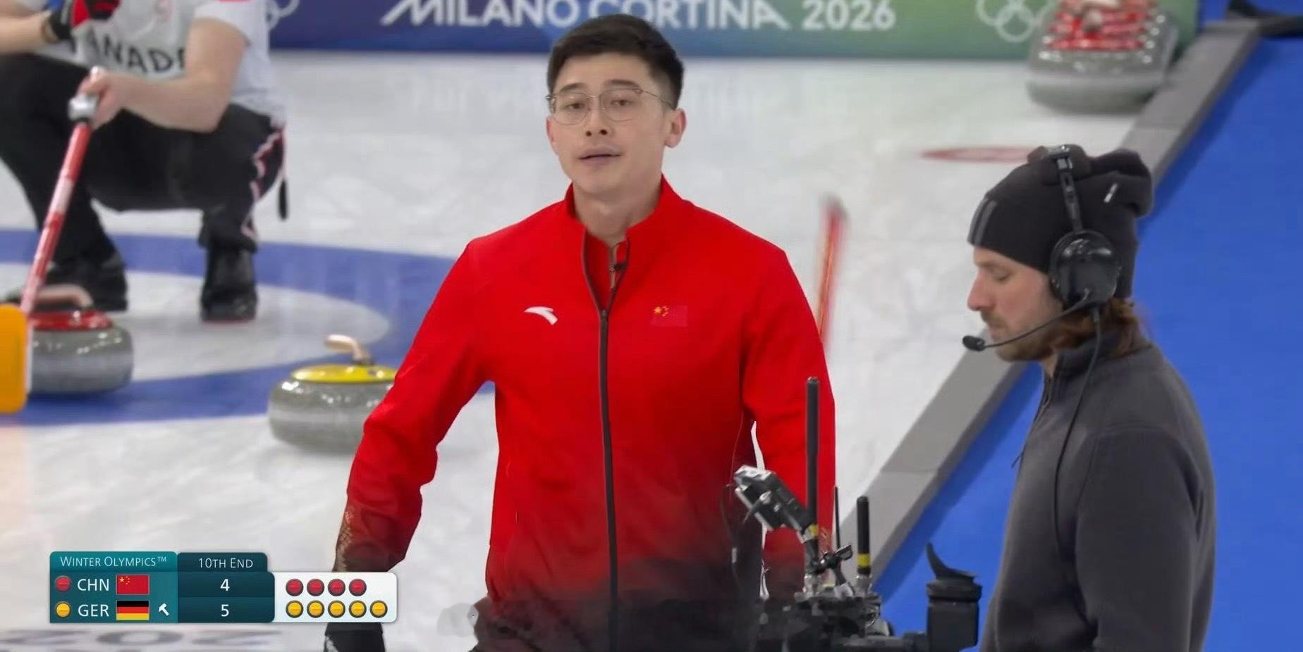 中国冰壶男队4比6不敌德国队📍『2026米兰冬奥会』男子冰壶循环赛🥌中国队4