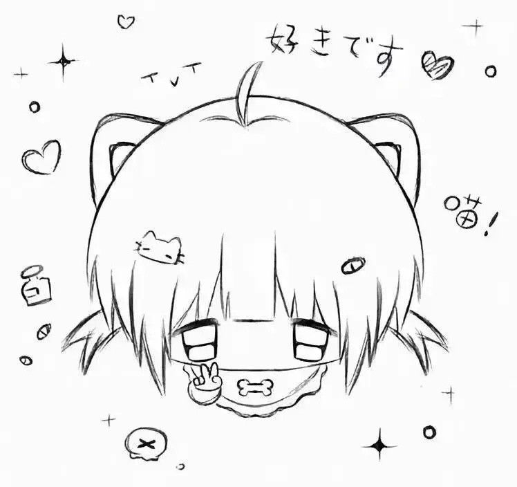 𝙒𝙚𝘾𝙝𝙖𝙩动漫头像｜黑白女头｜动漫头像分享｜小众全网最萌图片分享