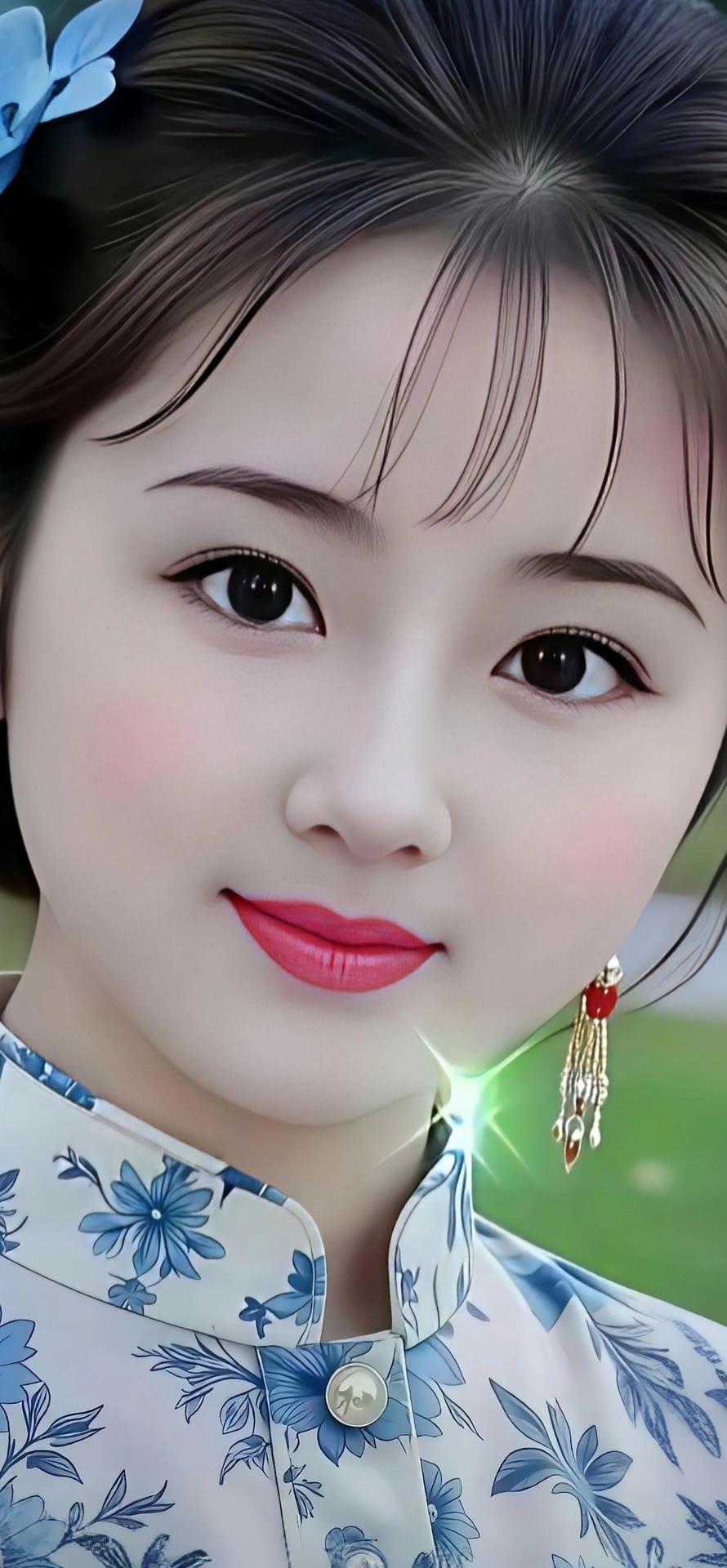 古风少女，花开花落，岁月静好。