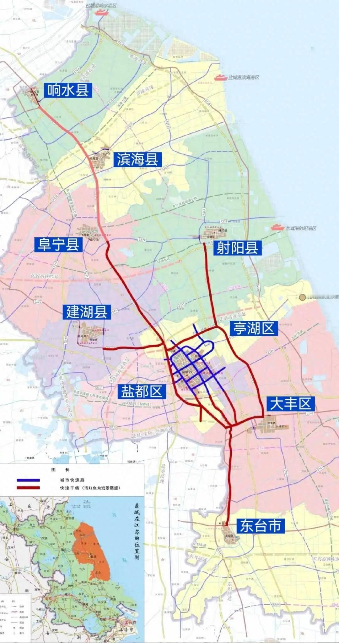 盐城至张家港将增加一条快速通道，可以缓解G15沈海高速通行压力。根据盐城市