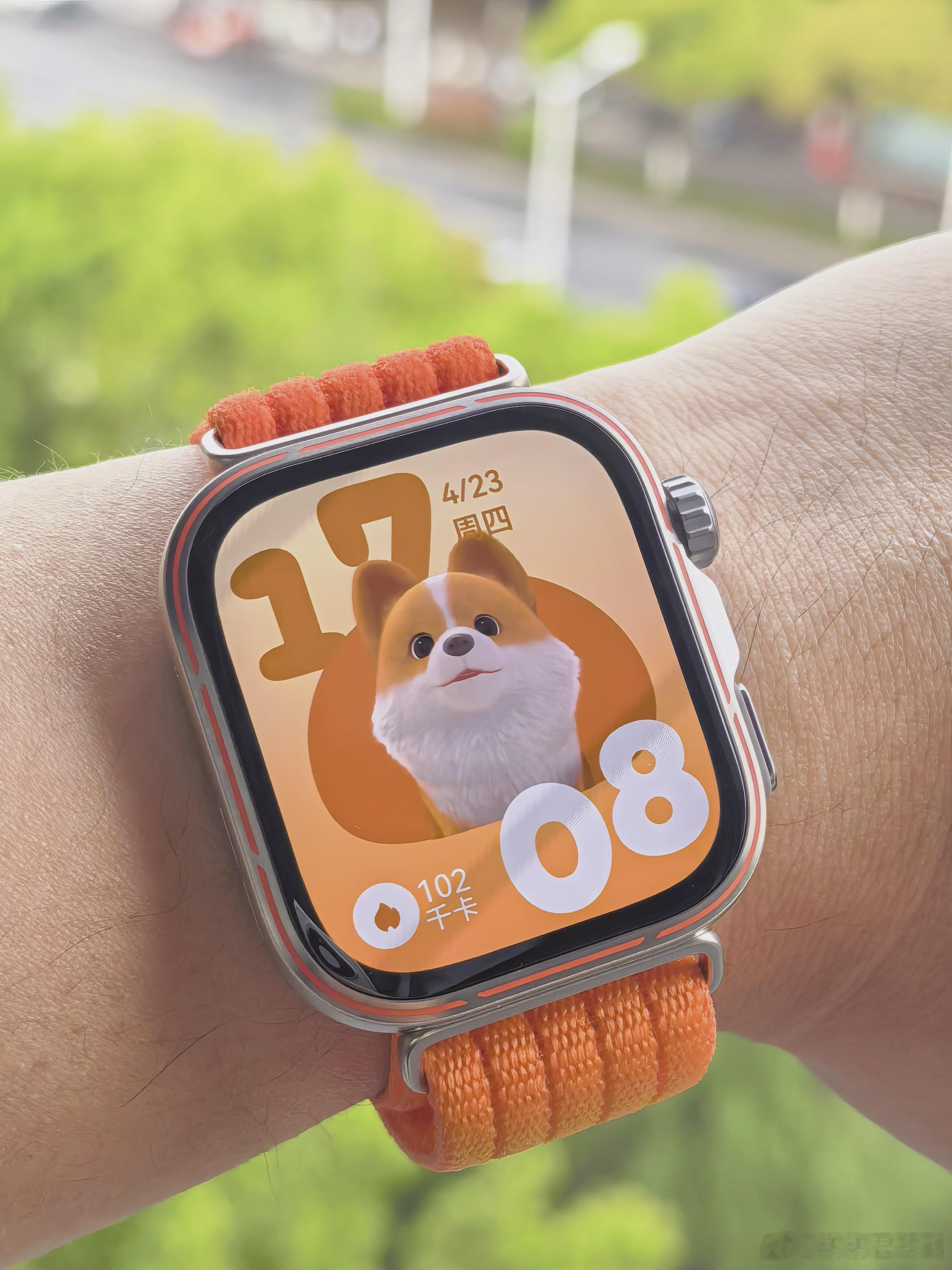 华为WATCHFIT5Pro的丹霞橙也太有活力了！刚到手就被这个渐变色的