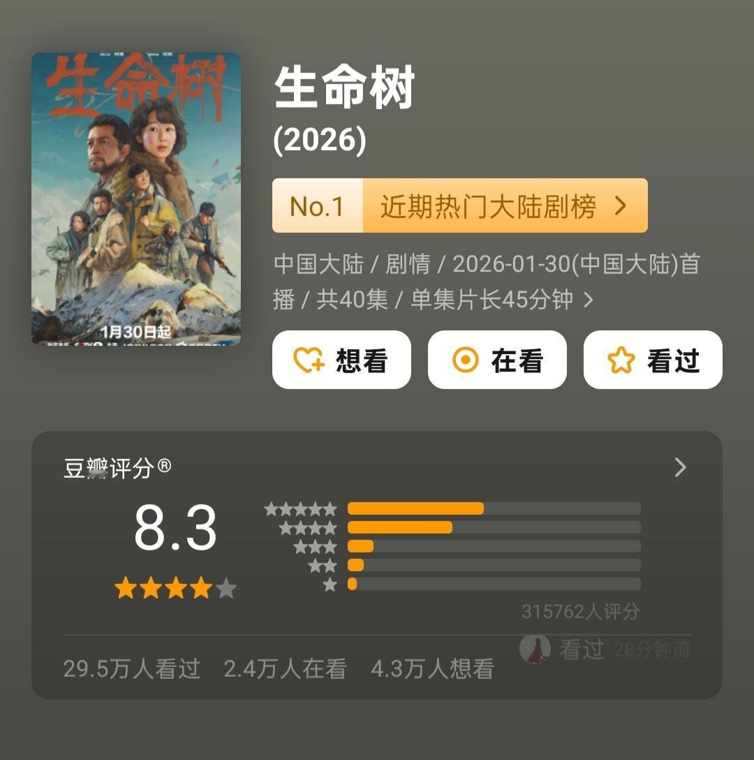 今年到目前为止评分最高的三部国产剧，从制作上来说也确实是比较用心的几部：