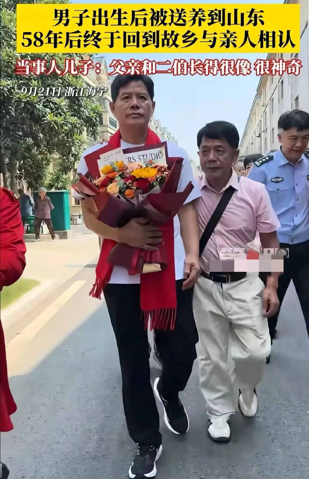 双胞胎兄弟分开58年，见面那一刻我愣住了：同样的基因，身高差了一头！前几天刷