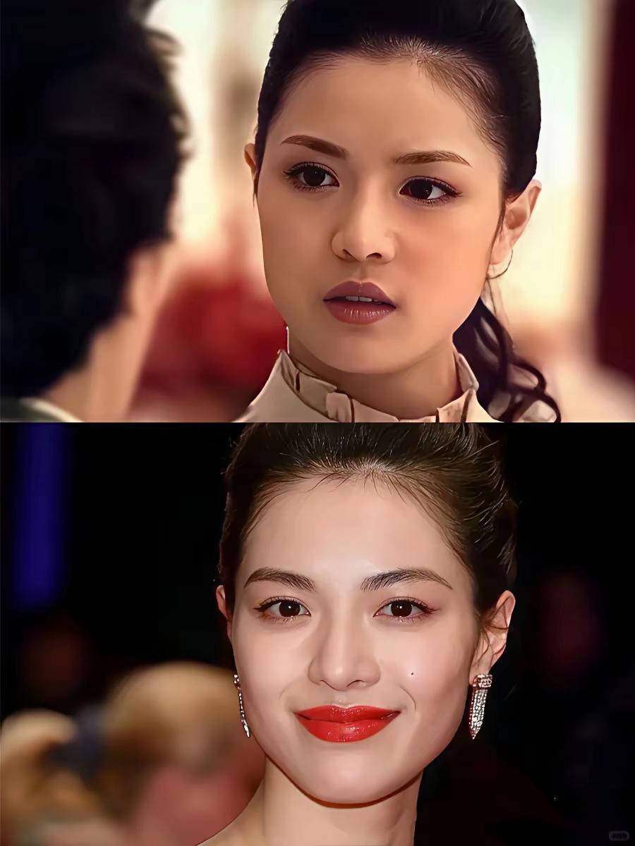 钟楚曦一直有do脸传闻，但拿她原始脸（图2）出来对比，变化也不是特别大，因为她脸