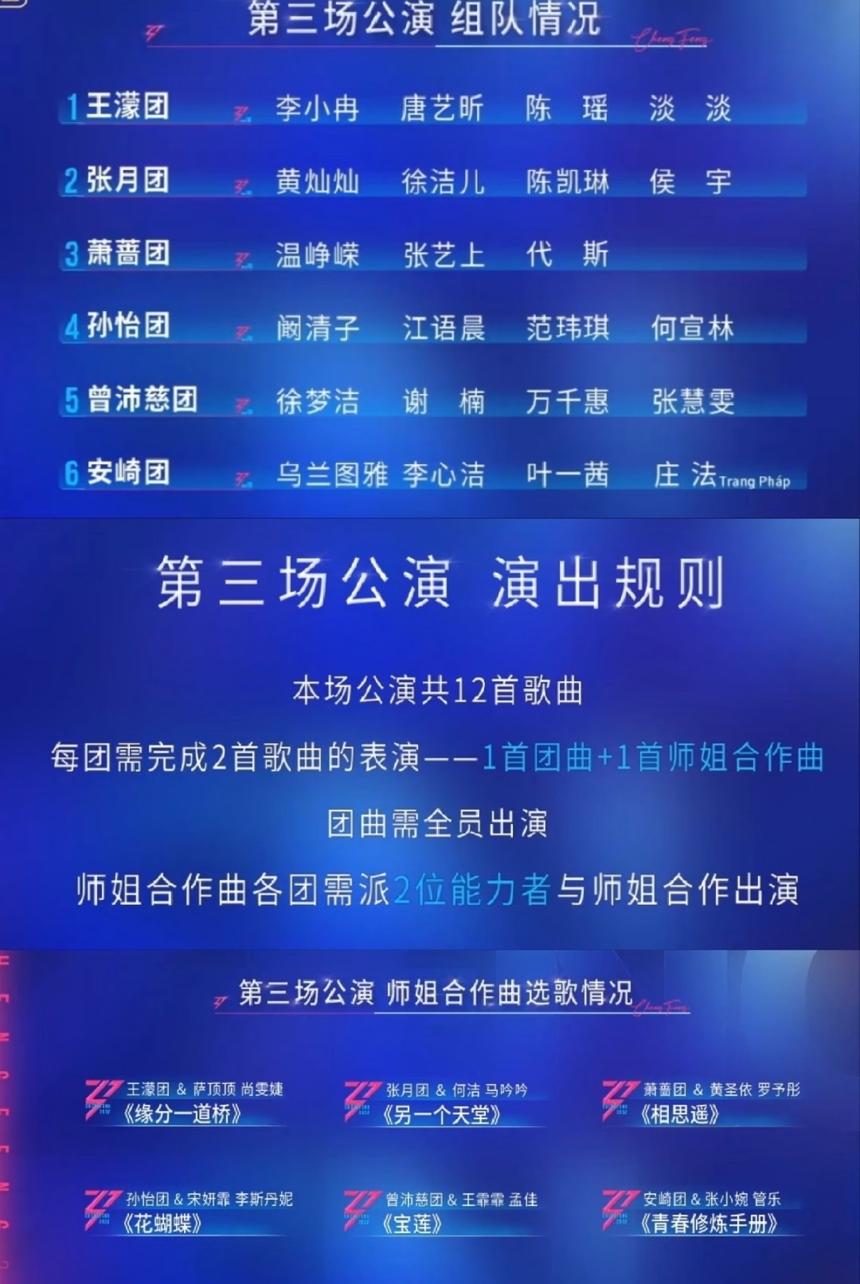 压力大的可以看看浪姐三公队长，三天三个舞台压力大的可以看看浪姐三公队长浪姐三公队