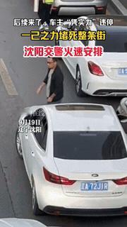 “丢脸丢到全网了！”辽宁沈阳，一男子开车上路时，竟无视交通，把车违停在了路中央，