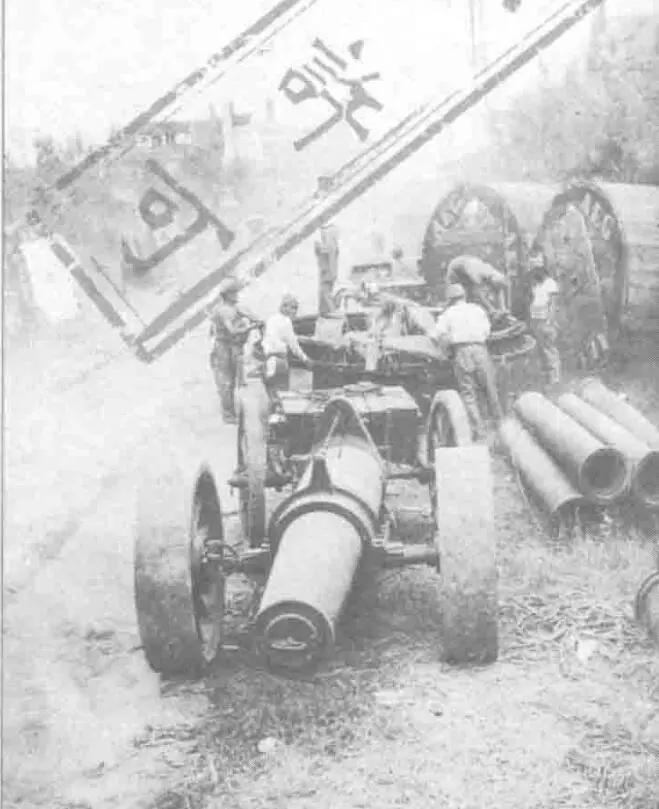 日军的重炮，是长这个样子的！1937年的淞沪战场上，日军四五式240毫米重榴弹炮
