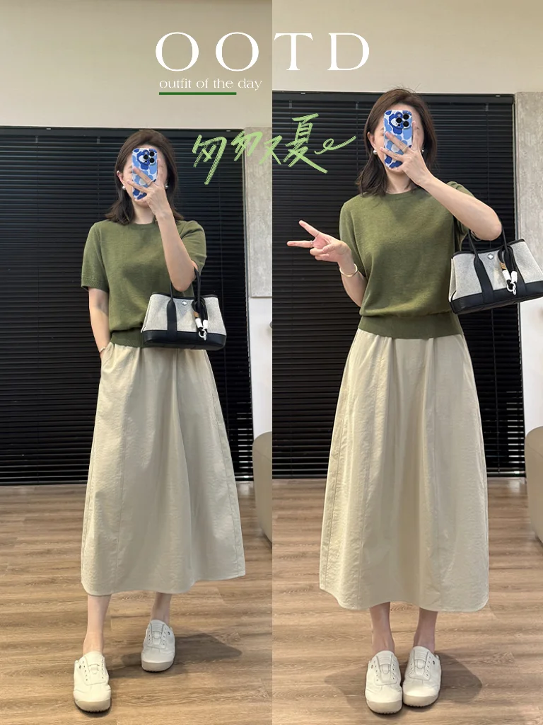 🌳清清爽爽的夏季抗皱半身裙！！