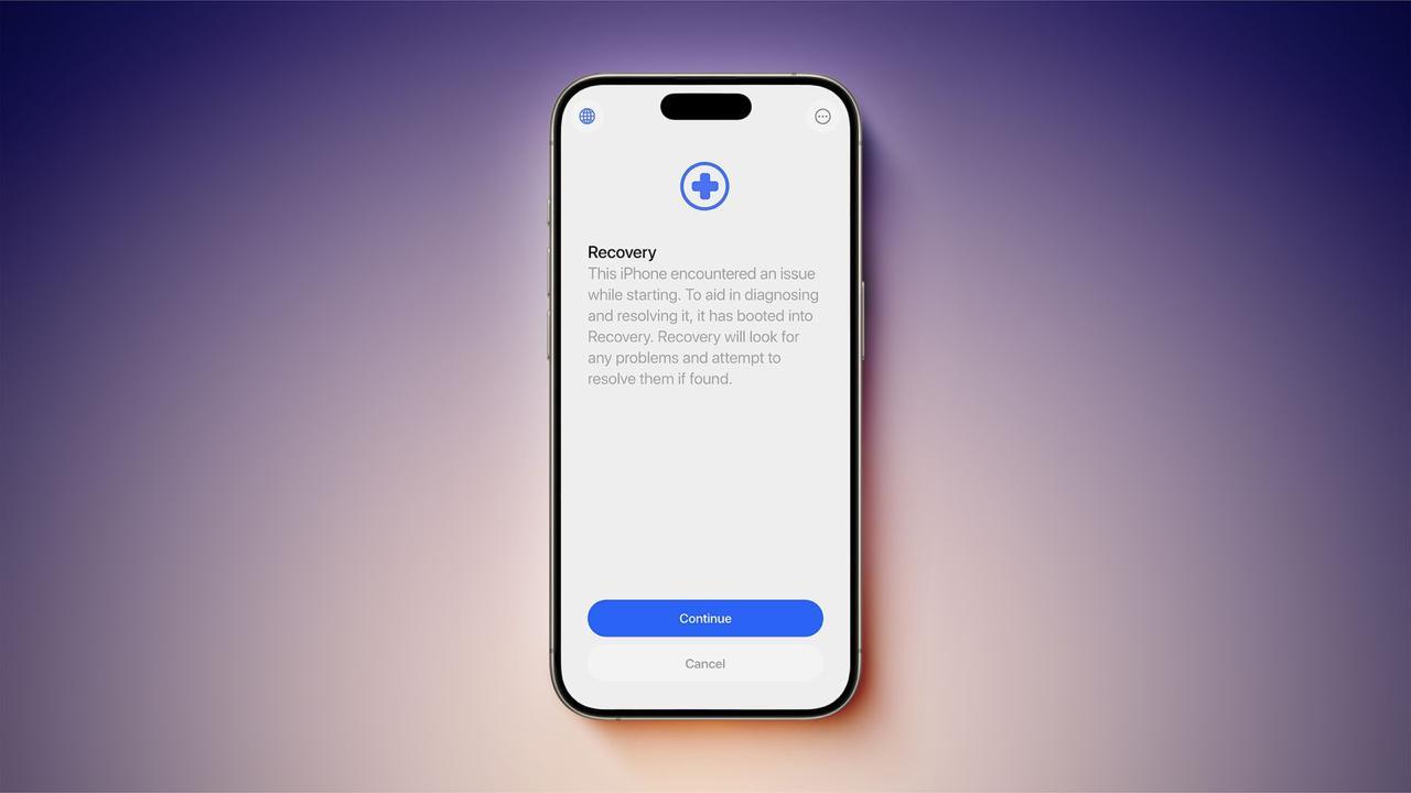iOS26新增“自救模式”，iPhone恢复不再需要电脑在iOS2