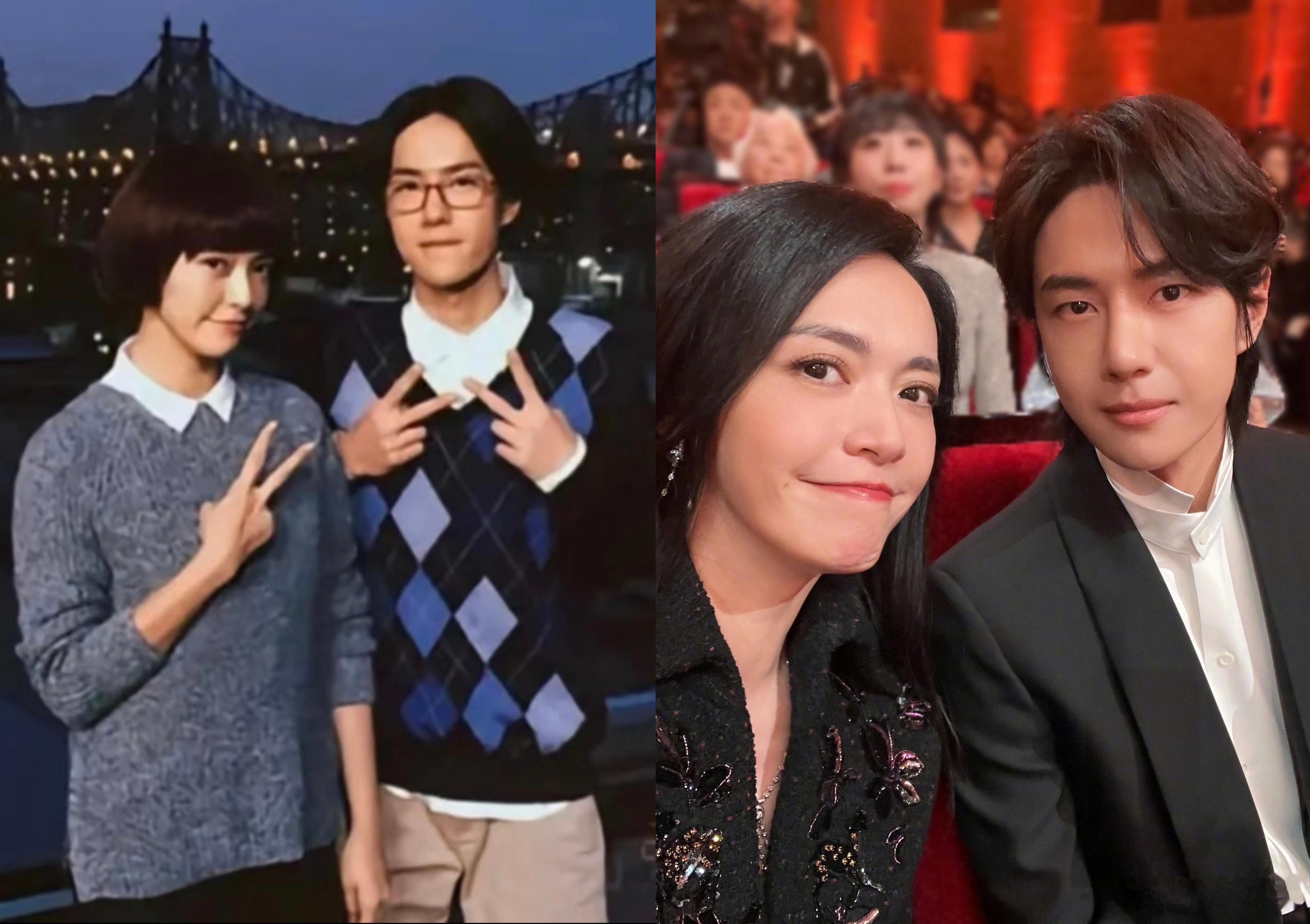 时光机！这俩姐弟。王一博也是“闪闪发亮的大人了”[doge]王一博华表奖首位90