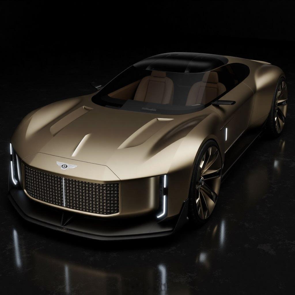 宾利宾利全新双门跑车概念设计民间设计师作品，运用了宾利最新家族语言，下面的宾利