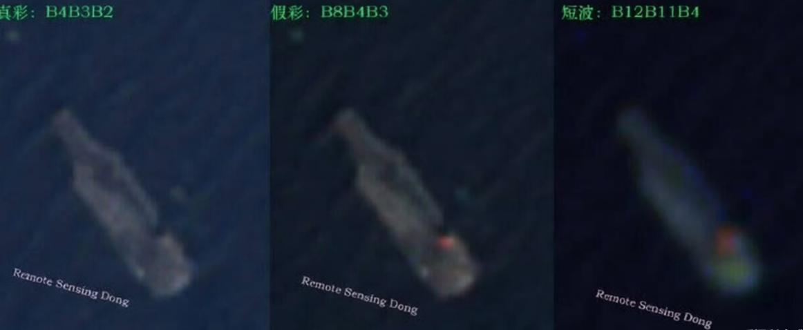 福特号航母火灾并不简单，疑似舱室爆炸起火，卫星照片看的一清二楚！最近闹得沸沸