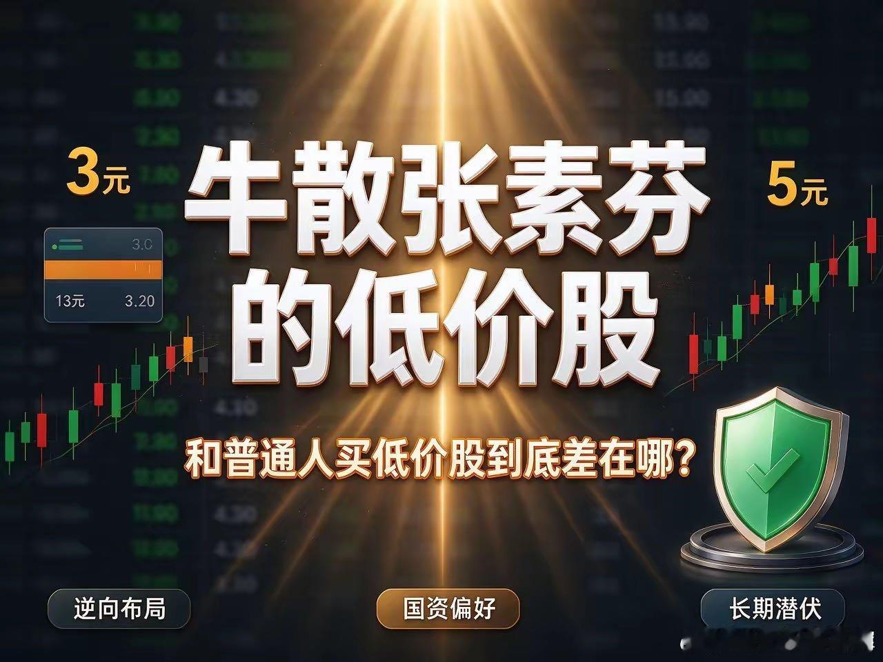 牛散张素芬的低价股，和普通人买的低价股到底差在哪？A股知名牛散张素芬偏爱低价股