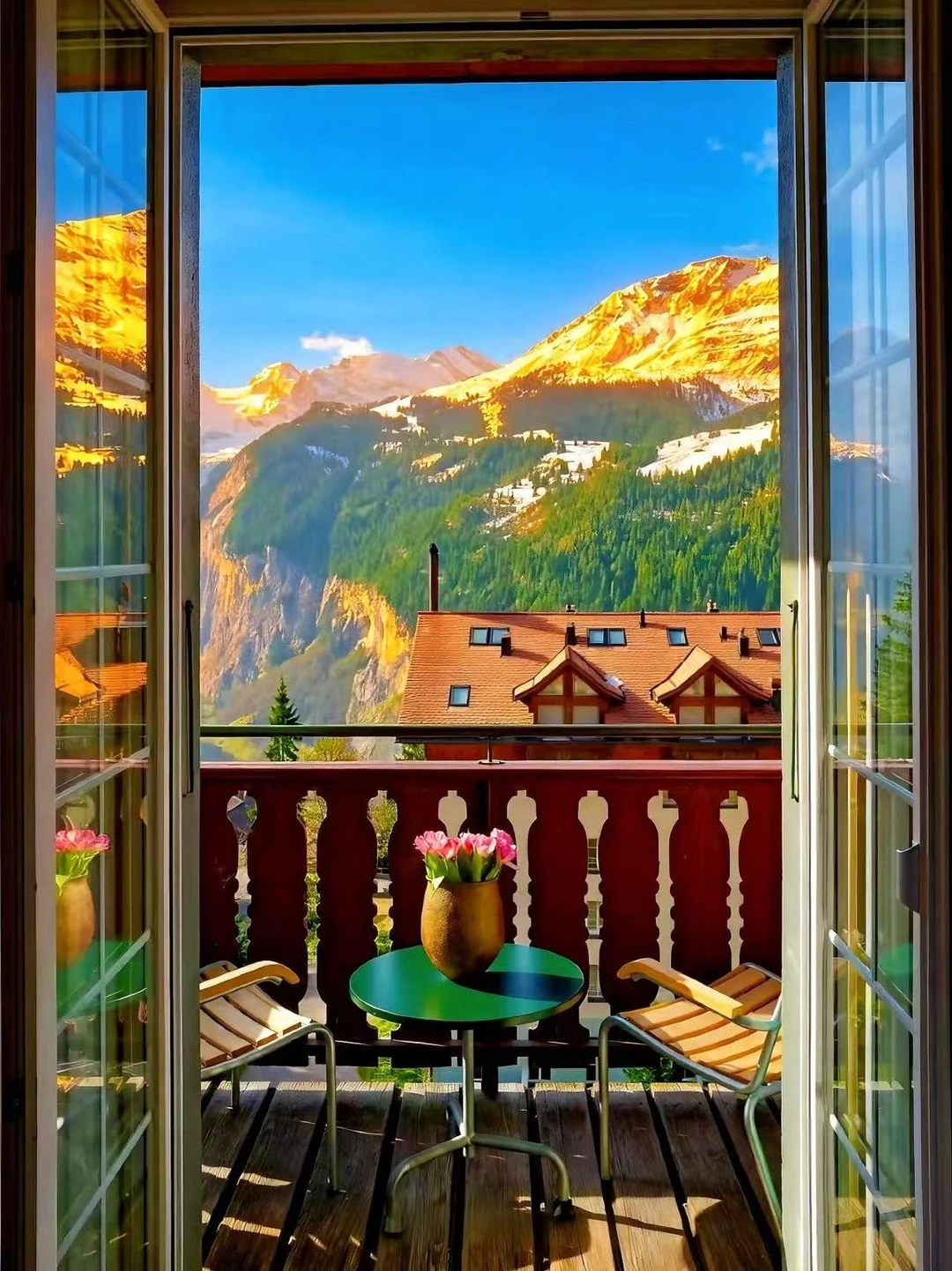 🇨🇭在瑞士温根住进了童话世界里🏔