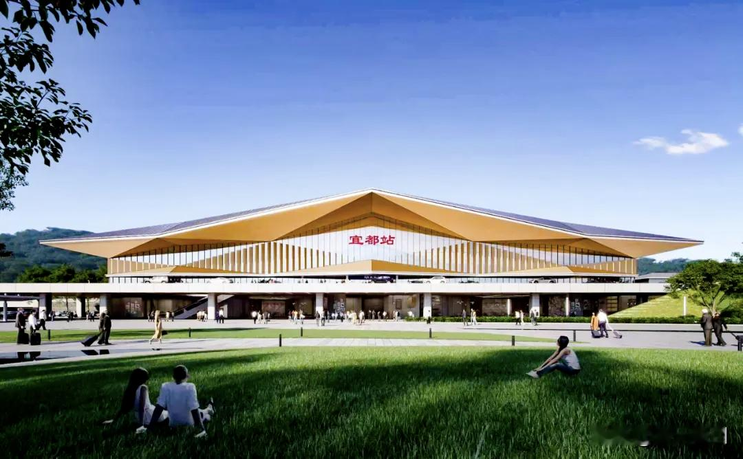 宜都首座高铁站全面开建！350km/h呼南通道加速推进，2029年通车市民都能体会到一条高铁对县域经