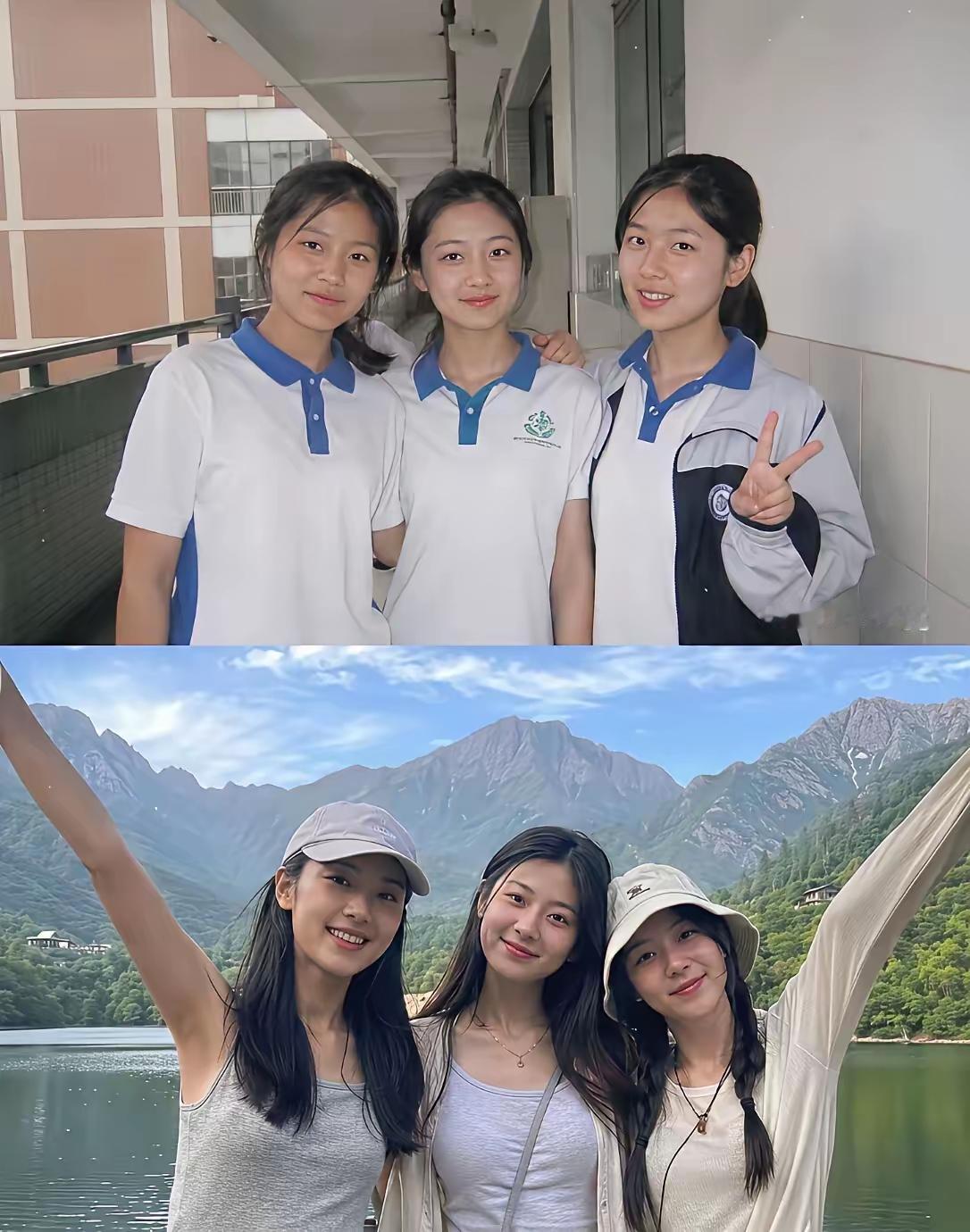 学校时候咋就没发现她们这么好看呢？