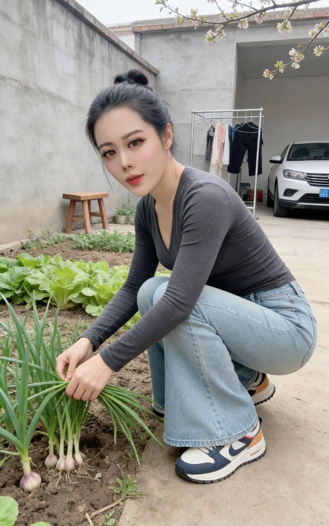 快看！农村的美女好漂亮啊！