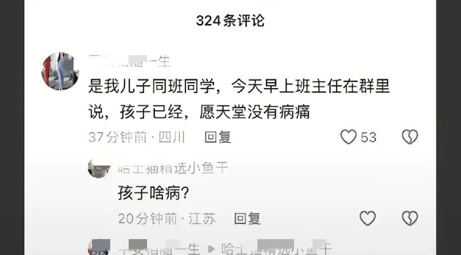 没想到四川初三的患癌男孩去世了，老师也在家长群里告诉了大家。本来以为患癌男孩走了