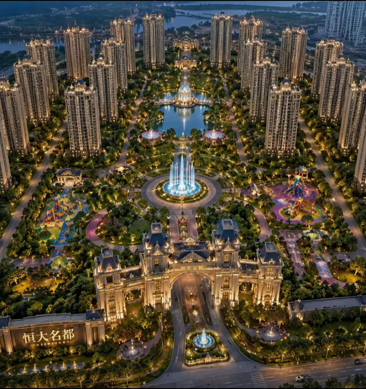 原来许家印的恒大名都长这样。。这模拟图也太让人心动了吧