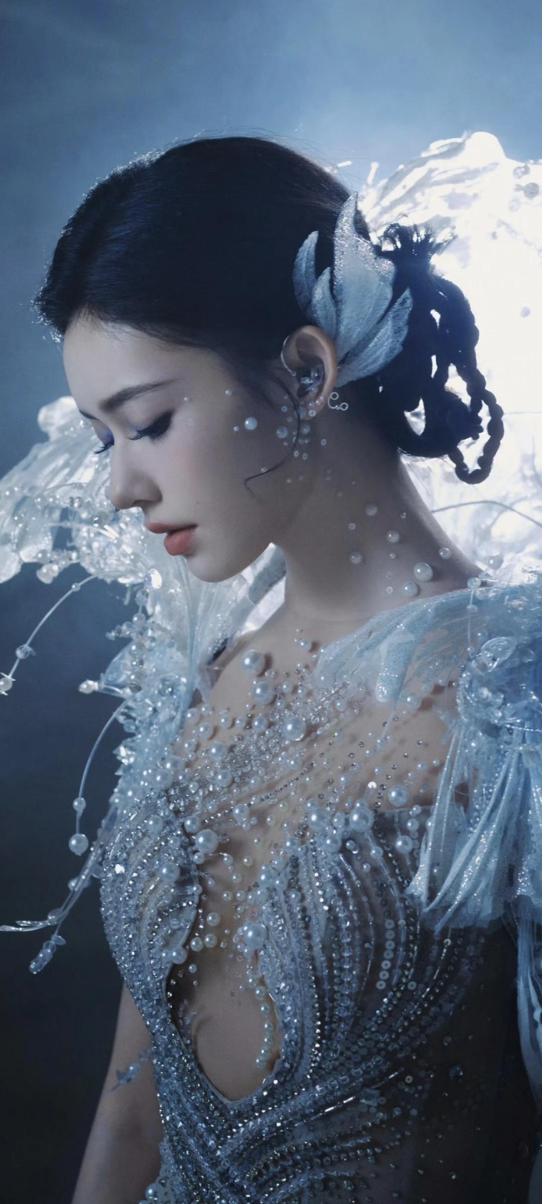 林允壁纸写真～仿佛从深海游来的美人鱼！