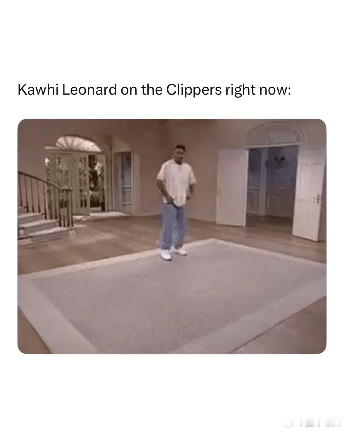 真的是世事无常，终究是莱昂纳德抗下了所有！当快船北伐势如破竹，19胜4负，席卷联