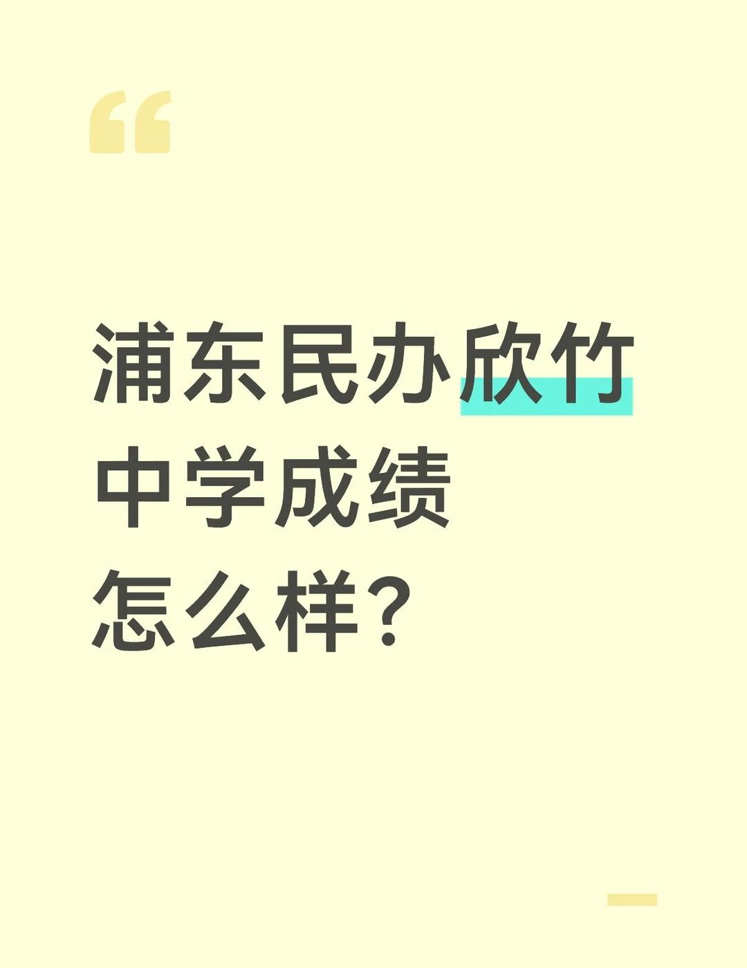 根据2025年中考数据，浦东民办欣竹中学（原民办新竹园中学）成绩表现如下：1.