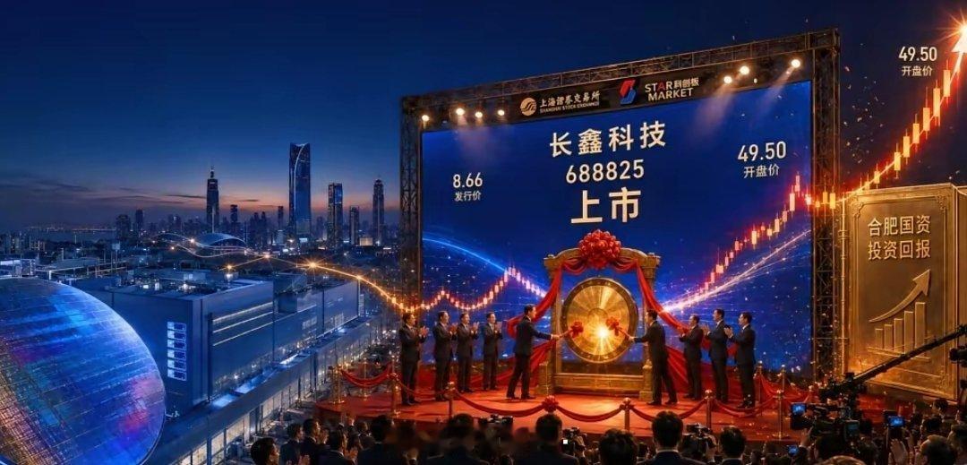 长鑫科技上市，更像富人之间的游戏，马云、雷军、李斌、美的，都是参与者！发行价8.