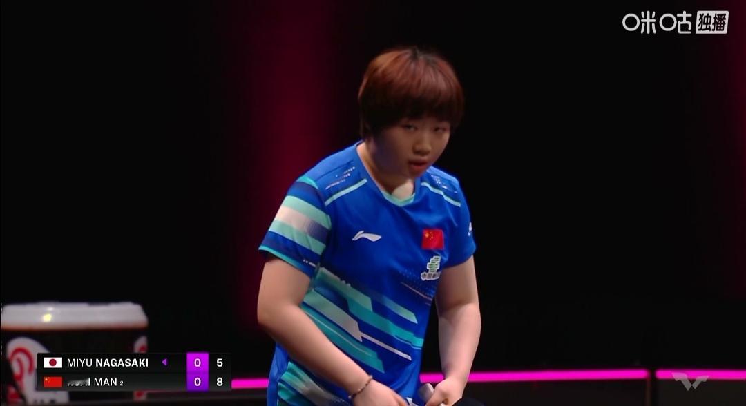 蒯曼4：1大胜日本长崎美柚！率先晋级半决赛！多哈冠军赛第四日，1/4决赛。
