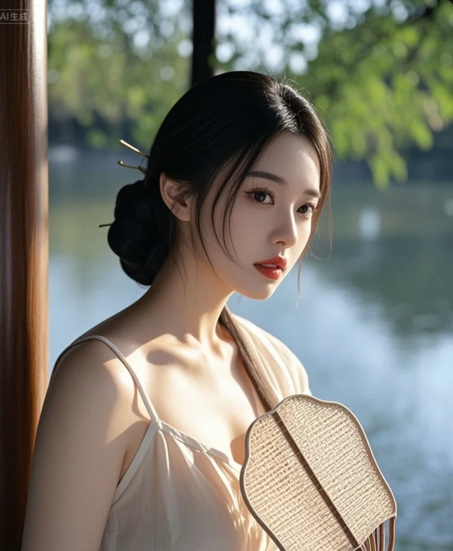 她的美，是视觉的享受，也是心灵的触动