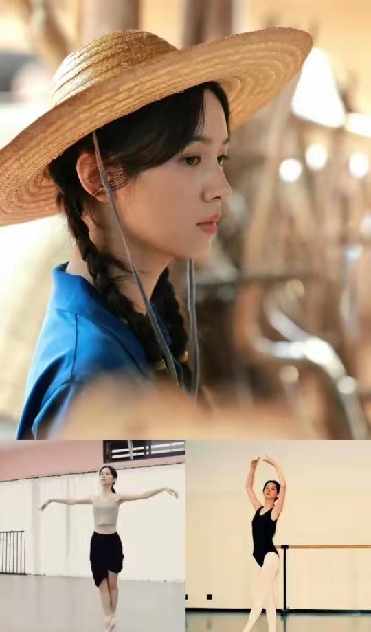 重庆小美女周也[玫瑰]不是学舞蹈出身，却要主演《红舞鞋》，劈叉都像“玩命”一样，