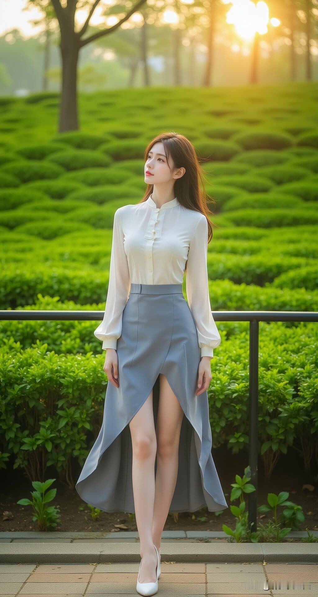 琵琶声起，嘈嘈切切，定能与这自然的光影绿意交织。