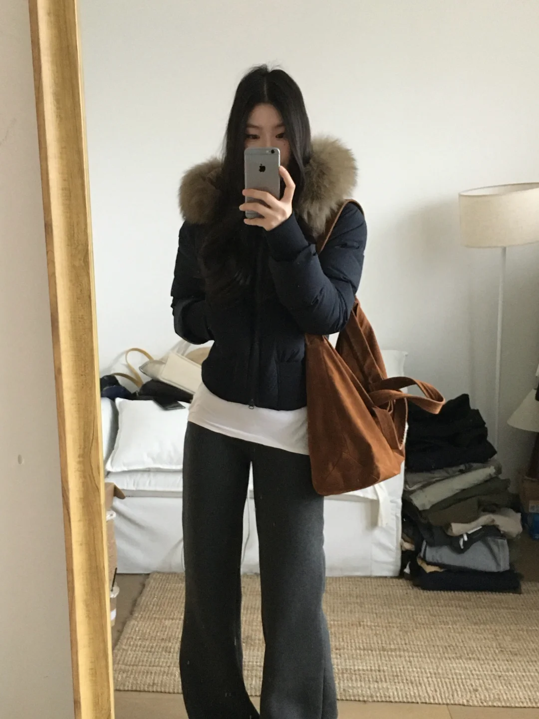 喜欢到买了两个色的羽绒服